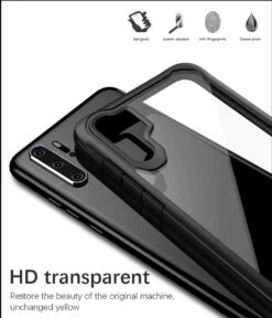 Black Transparent Hard Clear Back And Soft TPU Bumper For Huawei P30 Lite 9 Black Transparent Hard Clear Back And Soft TPU Bumper For Huawei P30 Lite -Cheap NewCase Store 7 36246.1604549757
