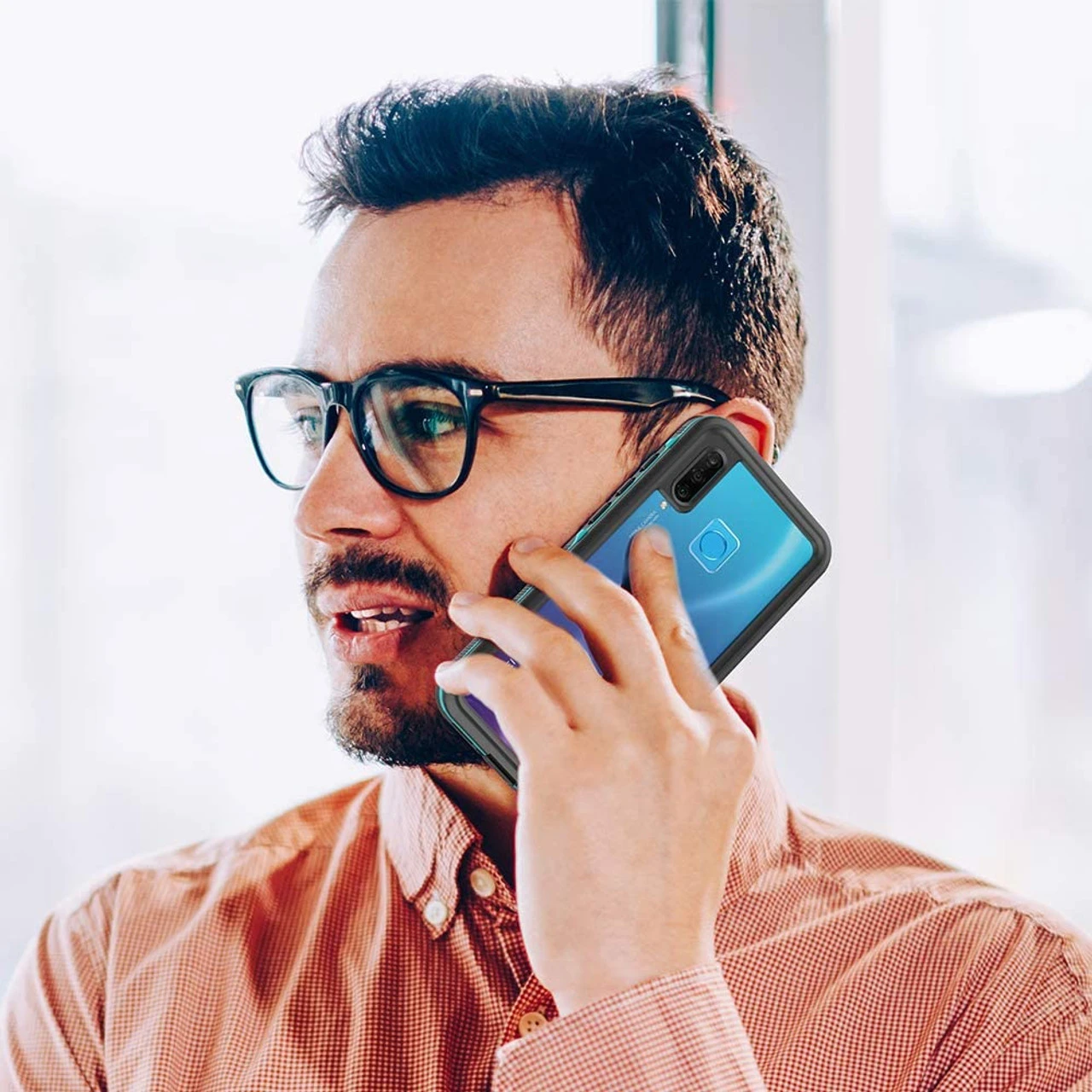 Black Transparent Hard Clear Back And Soft TPU Bumper For Huawei P30 Lite 4 Black Transparent Hard Clear Back And Soft TPU Bumper For Huawei P30 Lite - Image 4