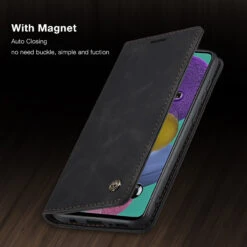 Black Galaxy A71 CaseMe Compact Flip Exceptional Wallet Case Cover -Cheap NewCase Store 9 15991.1636800747