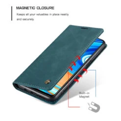Blue Huawei Mate 30 Pro CaseMe Premium PU Leather Wallet Case -Cheap NewCase Store Case for Xiaomi Redmi Note 9 Pro Max Vintage PU Leather Wallet Case Magnetic Folio Cover.jpg q50 59439.1603178369