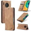 Brown CaseMe Premium PU Leather Wallet Case For Huawei P30 Pro