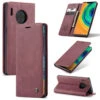 Red Wine Huawei Mate 30 Pro CaseMe Synthetic Leather Wallet Case