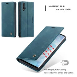 Blue Huawei Nova 5T Premium CaseMe Thin Magnetic Wallet Case -Cheap NewCase Store CaseMe Huawei P30 Wallet 013 Case Blue 1 78605.1603301150