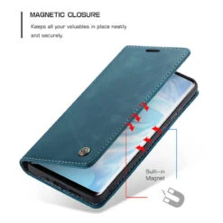 Blue Huawei Nova 5T Premium CaseMe Thin Magnetic Wallet Case -Cheap NewCase Store CaseMe Huawei P30 Wallet 013 Case Blue 2 09319.1603301136