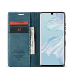 Blue CaseMe Slim Magnetic Wallet Case Cover For Huawei P30 -Cheap NewCase Store CaseMe Huawei P30 Wallet 013 Case Blue 6 50555.1654043704