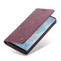 Red Wine Genuine CaseMe Compact Flip Wallet Case For Huawei P30 -Cheap NewCase Store CaseMe Huawei P30 Wallet 013 Case Red 5 59592.1603293668
