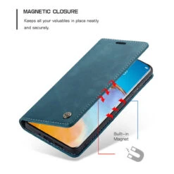 Blue Huawei P40 Pro CaseMe Synthetic Leather Wallet Case -Cheap NewCase Store CaseMe Huawei P40 Pro 013 Case Blue 1 33566.1603169783