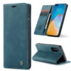 Blue Huawei P40 Pro CaseMe Synthetic Leather Wallet Case