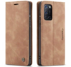 Vintage Brown Oppo A52 CaseMe Compact Flip Wallet Case