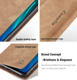 Vintage Brown Oppo A9 2020 CaseMe Compact Flip Wallet Case -Cheap NewCase Store CaseMe Redmi Note 8 Pro 013 Wallet Case Brown 4 58748.1602950196