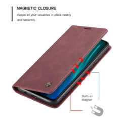 Red Wine Huawei Mate 20 Genuine CaseMe Compact Flip Wallet Case -Cheap NewCase Store CaseMe Redmi Note 8 Pro 013 Wallet Case Red 1 54347.1603305613