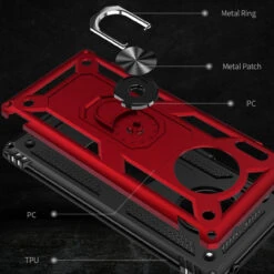 Red Rugged Armour 360 Rotating Metal Ring Case For Huawei Mate 30 Pro 11 Red Rugged Armour 360 Rotating Metal Ring Case For Huawei Mate 30 Pro -Cheap NewCase Store EDA00141405F 2 39822.1603906193