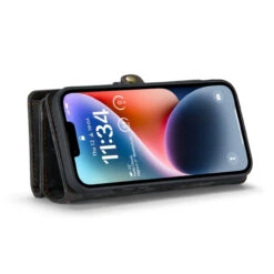 Black CaseMe 11 Card Slot Wallet Magnetic Case For IPhone 15 -Cheap NewCase Store EDA005409202D 4 26557.1695208418