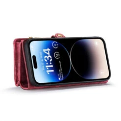 Red IPhone 15 Pro Max 2 In 1 Multi-Functional Wallet Shock Proof Case -Cheap NewCase Store EDA005409204B 5 26820.1695208433