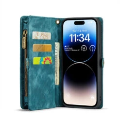 Blue 2 In 1 Retro Zipper Wallet Magnetic Case For IPhone 15 Pro Max 9 Blue 2 In 1 Retro Zipper Wallet Magnetic Case For IPhone 15 Pro Max -Cheap NewCase Store EDA005409204C 3 40900.1695208434