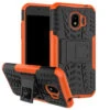 Orange Galaxy J2 Pro (2018) Heavy Duty Defender Kickstand Case