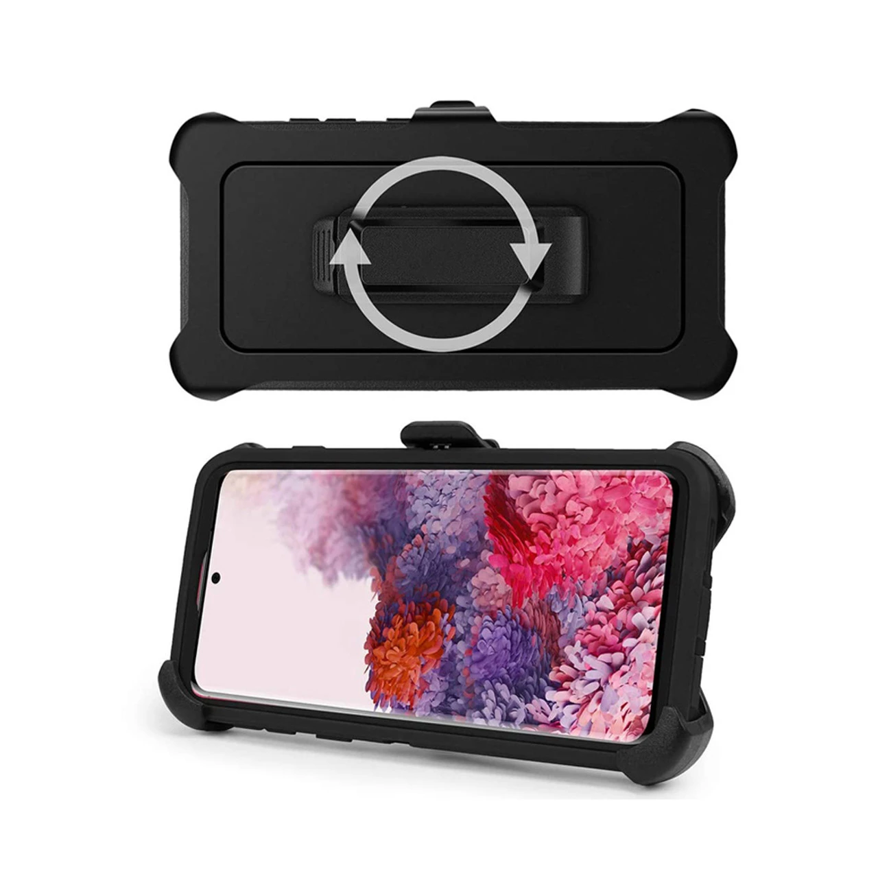 Rugged Military Grade Shock Proof Case W/ Holster For Galaxy S20 Ultra 4 Rugged Military Grade Shock Proof Case W/ Holster For Galaxy S20 Ultra - Image 4