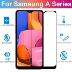 Clear 9D Tempered Glass Screen Protector For Samsung Galaxy A20s