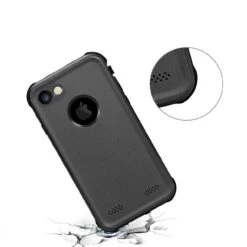 Apple IPhone X / XS Shock Proof Waterproof Defender Smart Case Cover - Black -Cheap NewCase Store apple iphone x waterproof case black 3 85557.1691406917