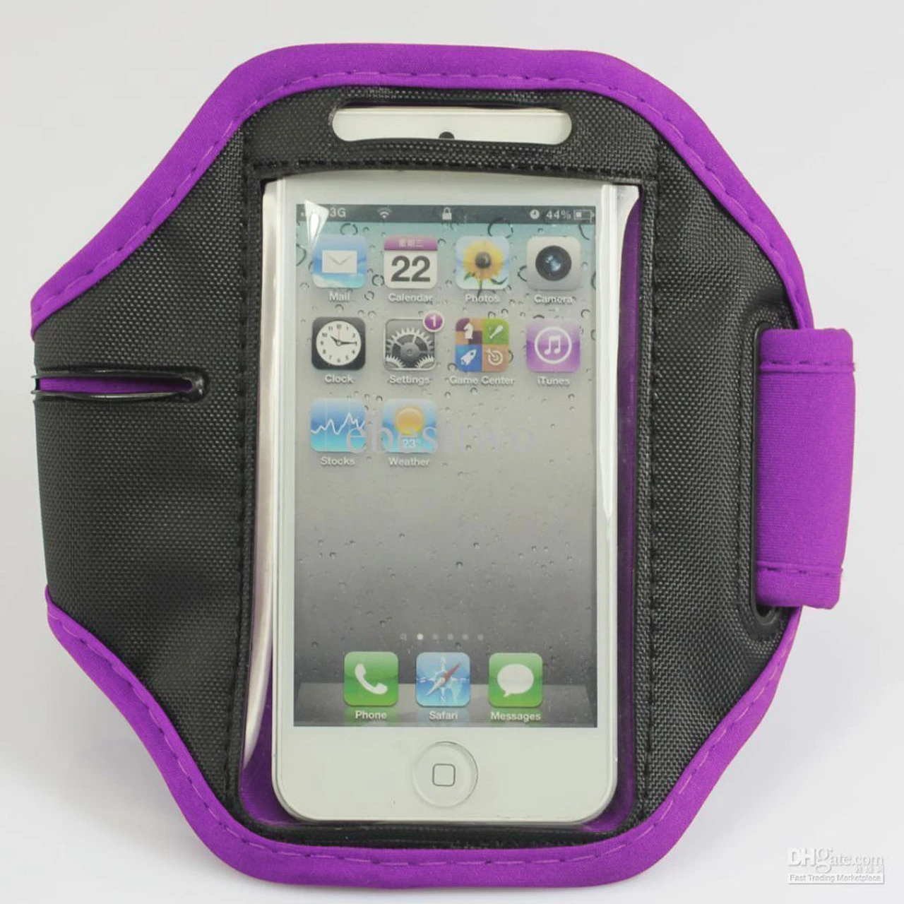 IPhone 4 / 4S Sports Armband Case / Cover - Purple 1 IPhone 4 / 4S Sports Armband Case / Cover - Purple