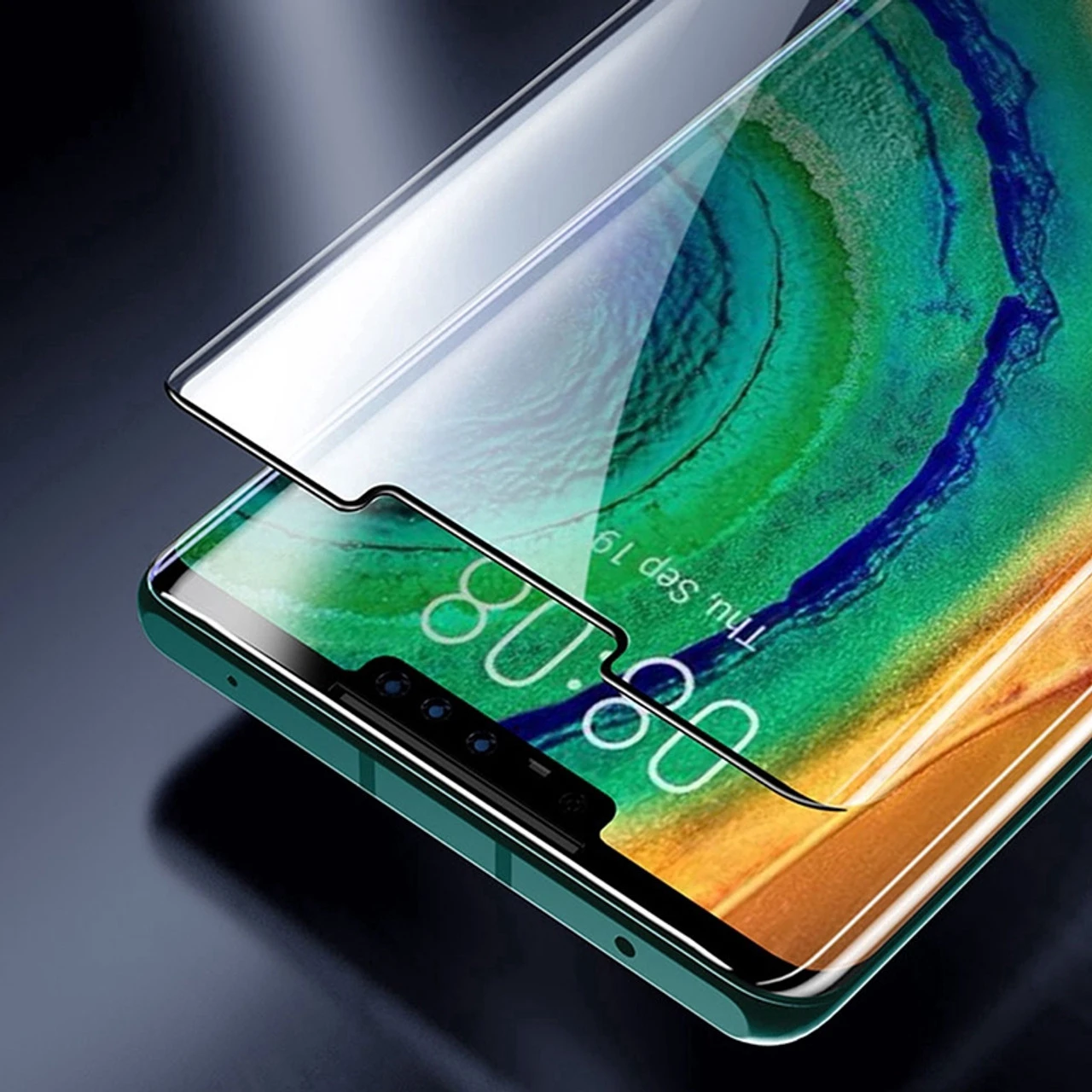 Clear 9D Tempered Glass Screen Protector For Huawei Mate 30 Pro 3 Clear 9D Tempered Glass Screen Protector For Huawei Mate 30 Pro - Image 3