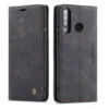 Black Genuine CaseMe Compact Flip Wallet Case For Huawei P30 Lite
