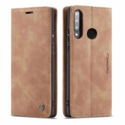 Brown Huawei P30 Lite CaseMe Premium PU Leather Wallet Case