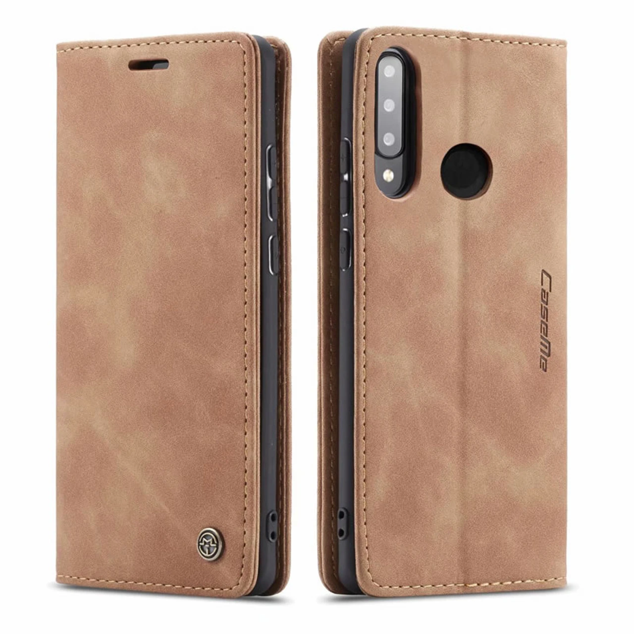 Brown Huawei P30 Lite CaseMe Premium PU Leather Wallet Case 1 Brown Huawei P30 Lite CaseMe Premium PU Leather Wallet Case
