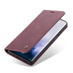 Red Wine Oppo Reno Z CaseMe Compact Flip Magnetic Wallet Case -Cheap NewCase Store caseme luxus brieftasche fall rot oneplus 7 pro 7f6 49450.1685428296