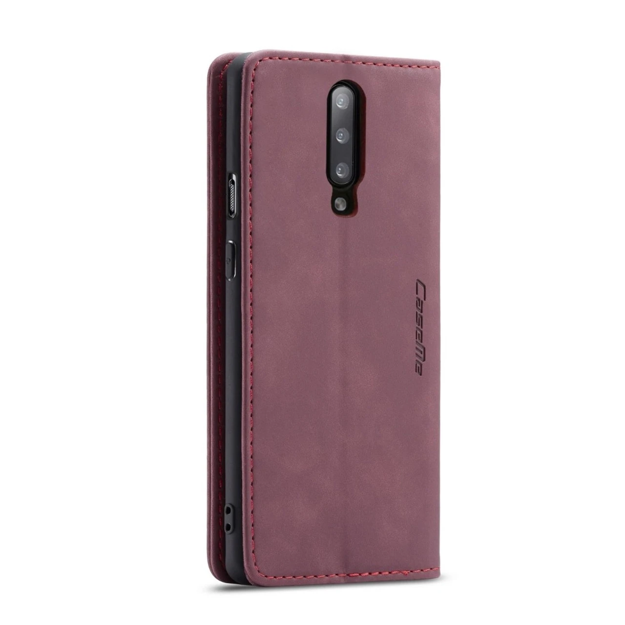 Red Wine Oppo R17 Pro CaseMe Compact Flip Magnetic Wallet Case 5 Red Wine Oppo R17 Pro CaseMe Compact Flip Magnetic Wallet Case - Image 5