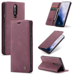 Red Wine Oppo R17 CaseMe Compact Flip Magnetic Wallet Case -Cheap NewCase Store caseme luxus brieftasche fall rot oneplus 7 pro e7d 42814.1657603400