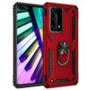 Red Huawei P30 Pro Hybrid Shock Proof Rotating Metal Ring Case
