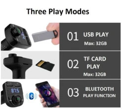 FM Transmitter Aux Modulator Wireless Bluetooth Handsfree Car Kit 12 FM Transmitter Aux Modulator Wireless Bluetooth Handsfree Car Kit -Cheap NewCase Store fm transmitter bluetooth handsfree 6 03055.1574745517