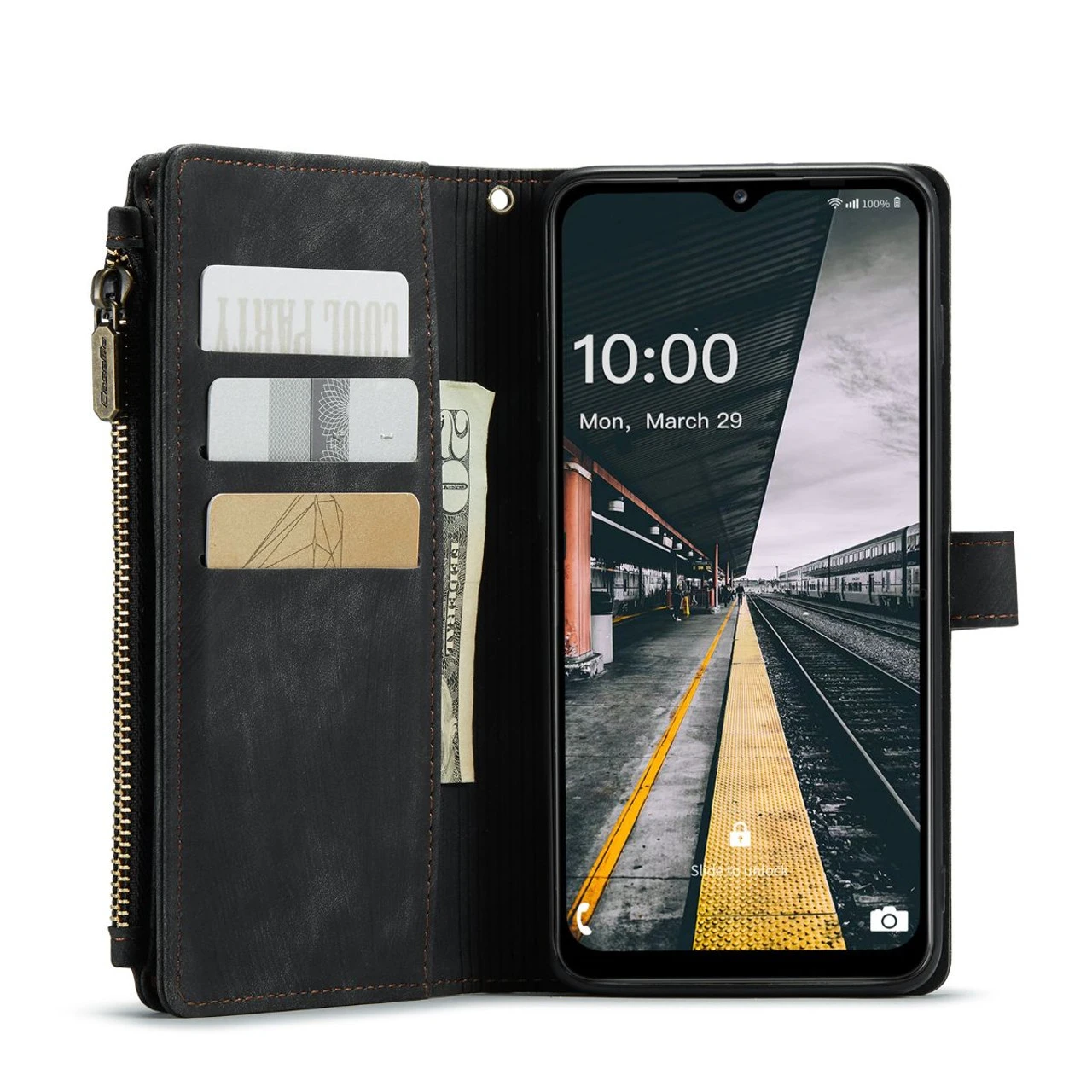 Black Galaxy A04s Multi-Functional Wallet Detachable Magnetic Case 1 Black Galaxy A04s Multi-Functional Wallet Detachable Magnetic Case