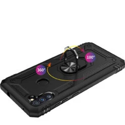 Black Galaxy A11 Shock Proof 360 Rotating Metal Ring Stand Case 8 Black Galaxy A11 Shock Proof 360 Rotating Metal Ring Stand Case -Cheap NewCase Store galaxy a11 metal ring kickstand case black 3 62542.1636938393