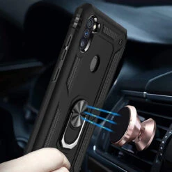 Black Galaxy A11 Shock Proof 360 Rotating Metal Ring Stand Case 9 Black Galaxy A11 Shock Proof 360 Rotating Metal Ring Stand Case -Cheap NewCase Store galaxy a11 metal ring kickstand case black 4 20258.1636938393