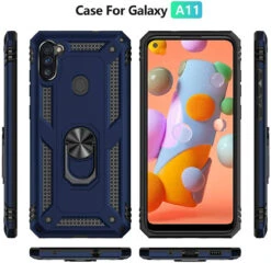Navy Heavy Duty 360 Rotating Metal Ring Stand Case For Galaxy A11 10 Navy Heavy Duty 360 Rotating Metal Ring Stand Case For Galaxy A11 -Cheap NewCase Store galaxy a11 metal ring kickstand case navy 6 34676.1602195810