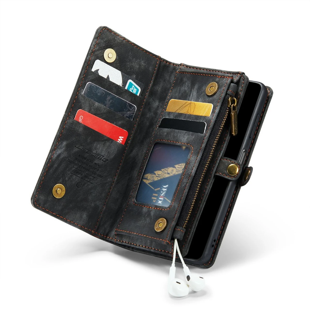 Black Multi-Functional Wallet Detachable Magnetic Case For Galaxy A13 5G 8 Black Multi-Functional Wallet Detachable Magnetic Case For Galaxy A13 5G - Image 8