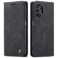 Black Galaxy A13 CaseMe Compact Flip Wallet Case -Cheap NewCase Store galaxy a13 caseme slim wallet black 5 29656.1687256196