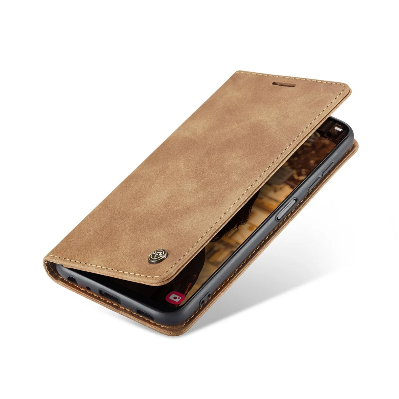 Brown Galaxy A13 CaseMe Slim Quality 2 Card Slot Wallet Case 4 Brown Galaxy A13 CaseMe Slim Quality 2 Card Slot Wallet Case - Image 4
