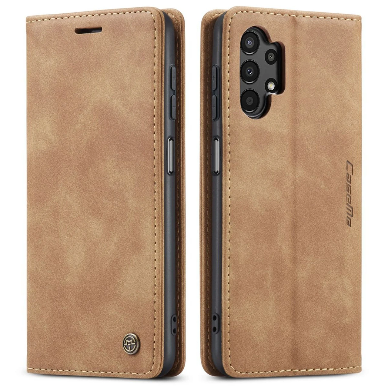 Brown Galaxy A13 CaseMe Slim Quality 2 Card Slot Wallet Case 5 Brown Galaxy A13 CaseMe Slim Quality 2 Card Slot Wallet Case - Image 5