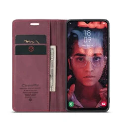 Wine CaseMe Slim 2 Card Slot Classy Wallet Case For Galaxy A13 4G / 5G 8 Wine CaseMe Slim 2 Card Slot Classy Wallet Case For Galaxy A13 4G / 5G -Cheap NewCase Store galaxy a13 caseme slim wallet red 2 64407.1687312442