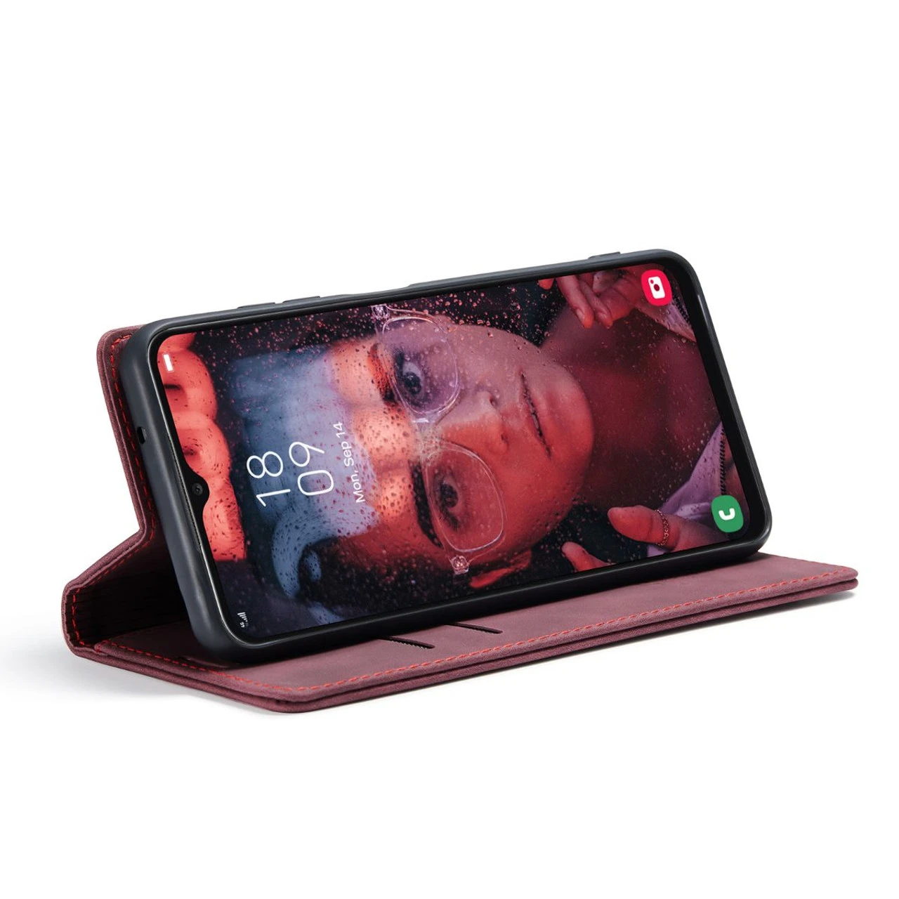 Wine CaseMe Slim 2 Card Slot Classy Wallet Case For Galaxy A13 4G / 5G 2 Wine CaseMe Slim 2 Card Slot Classy Wallet Case For Galaxy A13 4G / 5G - Image 2