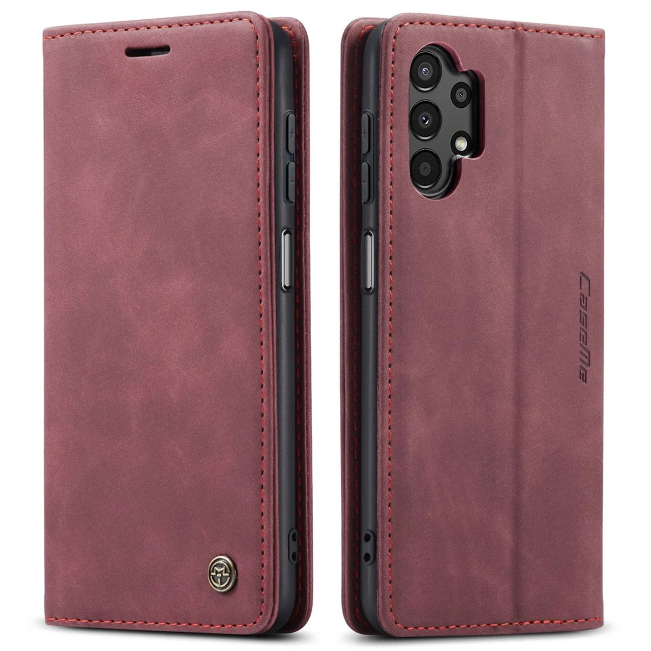 Wine CaseMe Slim 2 Card Slot Classy Wallet Case For Galaxy A13 4G / 5G 5 Wine CaseMe Slim 2 Card Slot Classy Wallet Case For Galaxy A13 4G / 5G - Image 5