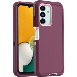 Purple Galaxy A13 Rugged Shock / Drop Protection Defender Case