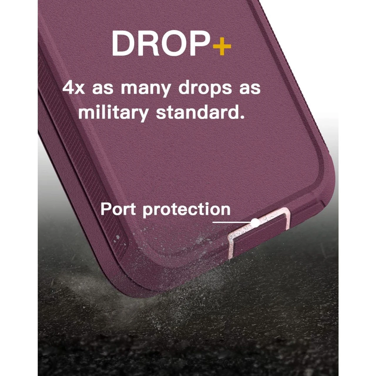 Purple Galaxy A13 Rugged Shock / Drop Protection Defender Case 2 Purple Galaxy A13 Rugged Shock / Drop Protection Defender Case - Image 2