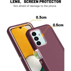 Purple Galaxy A13 Rugged Shock / Drop Protection Defender Case 9 Purple Galaxy A13 Rugged Shock / Drop Protection Defender Case -Cheap NewCase Store galaxy a13 military grade defender case purple 3 13046.1680496978