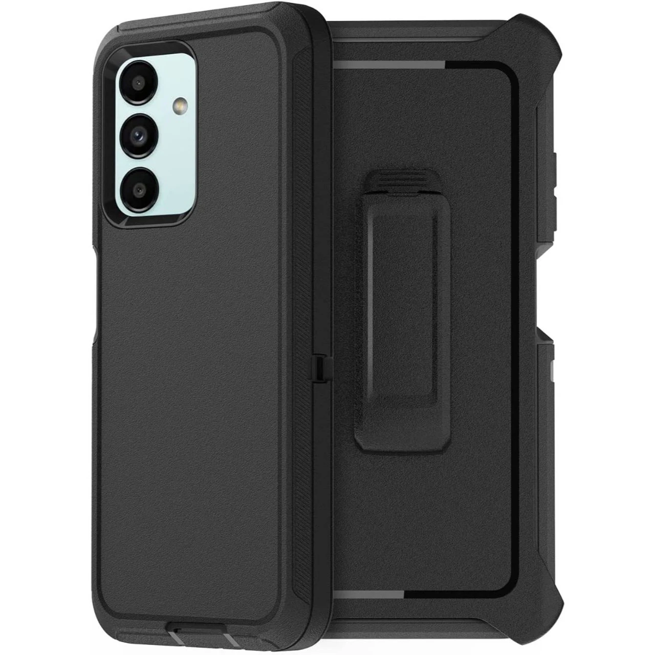 Black Tradies Military Defender Belt Clip Case For Galaxy A13 5G 8 Black Tradies Military Defender Belt Clip Case For Galaxy A13 5G - Image 8