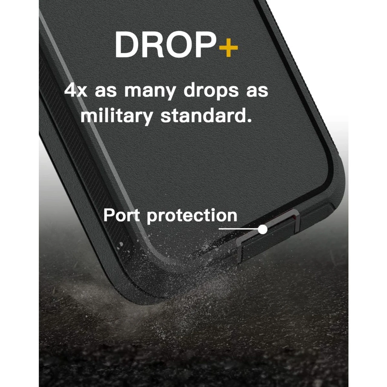 Black Tradies Military Defender Belt Clip Case For Galaxy A13 5G 6 Black Tradies Military Defender Belt Clip Case For Galaxy A13 5G - Image 6