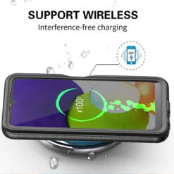 Black Galaxy A13 5G / A04s Waterproof Dirtproof Shock Proof Defender Case -Cheap NewCase Store galaxy a13 waterproof case black 3 23146.1690165286